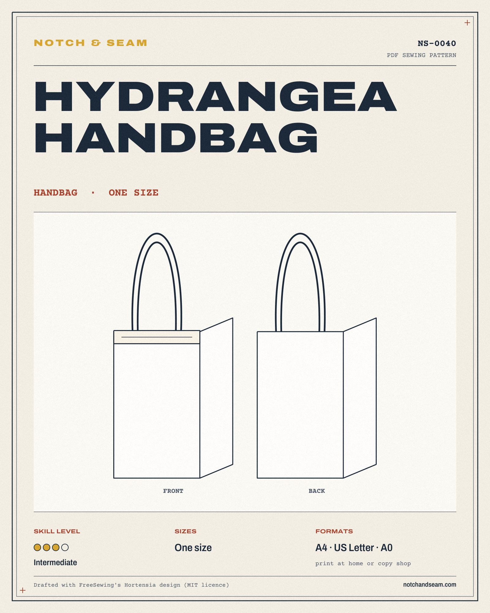 Hydrangea Handbag