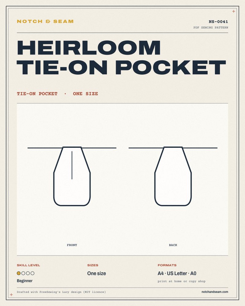 Heirloom Tie-on Pocket