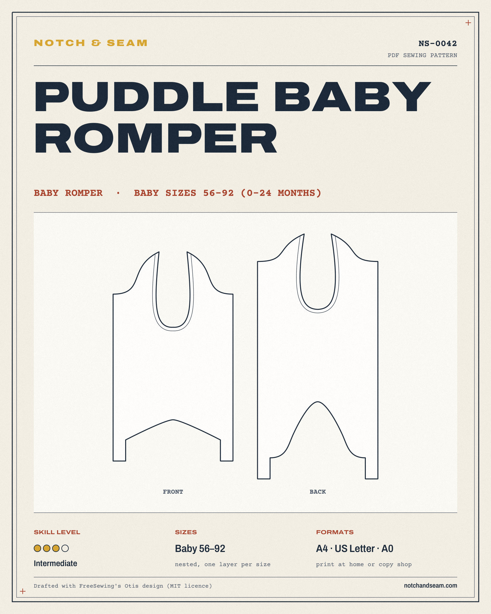 Puddle Baby Romper