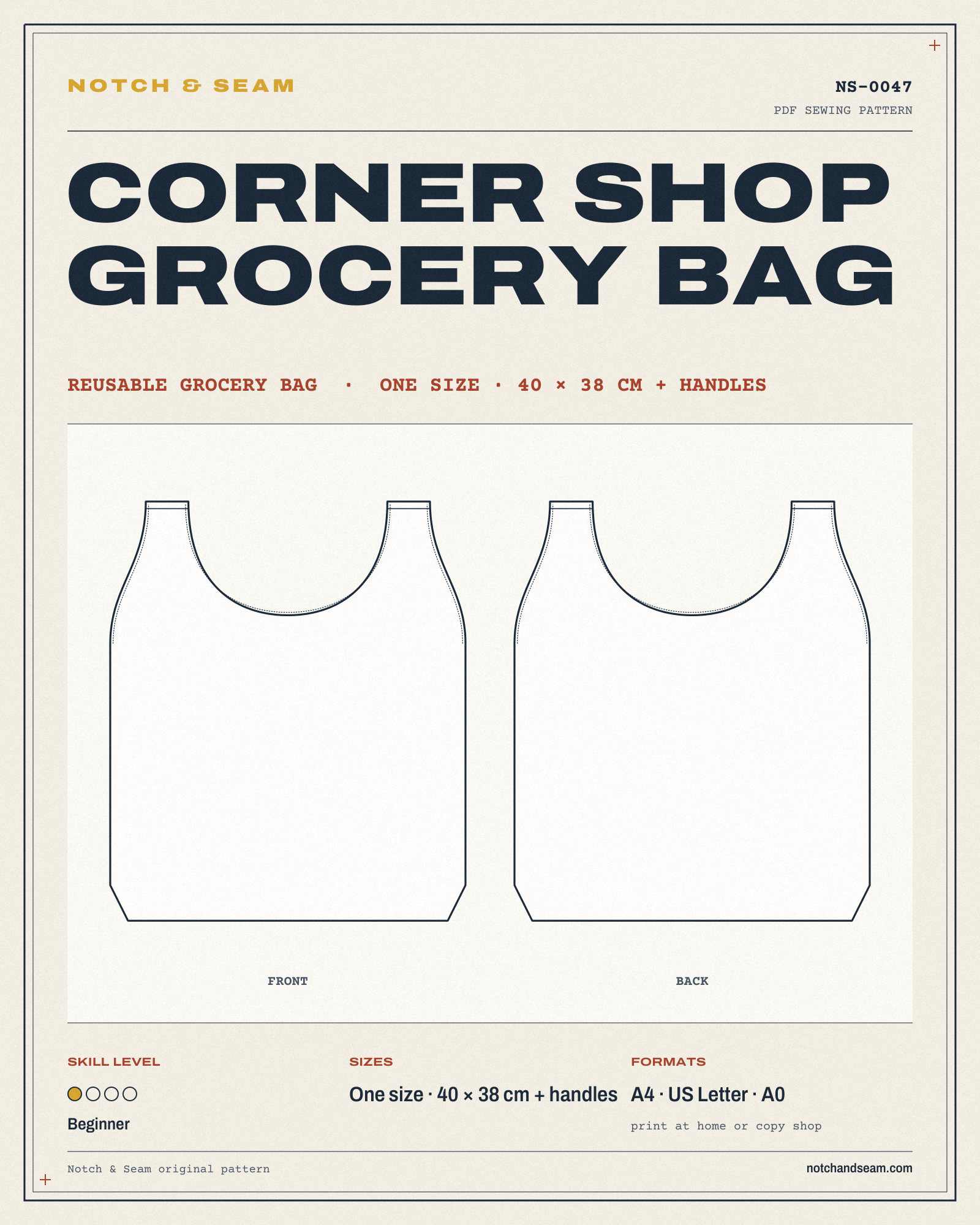 Corner Shop Grocery Bag
