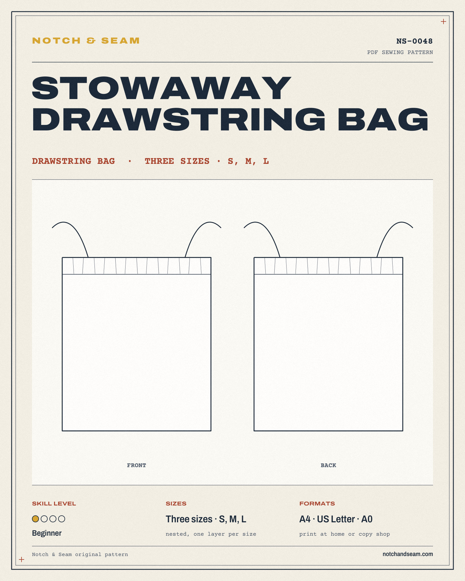 Stowaway Drawstring Bag