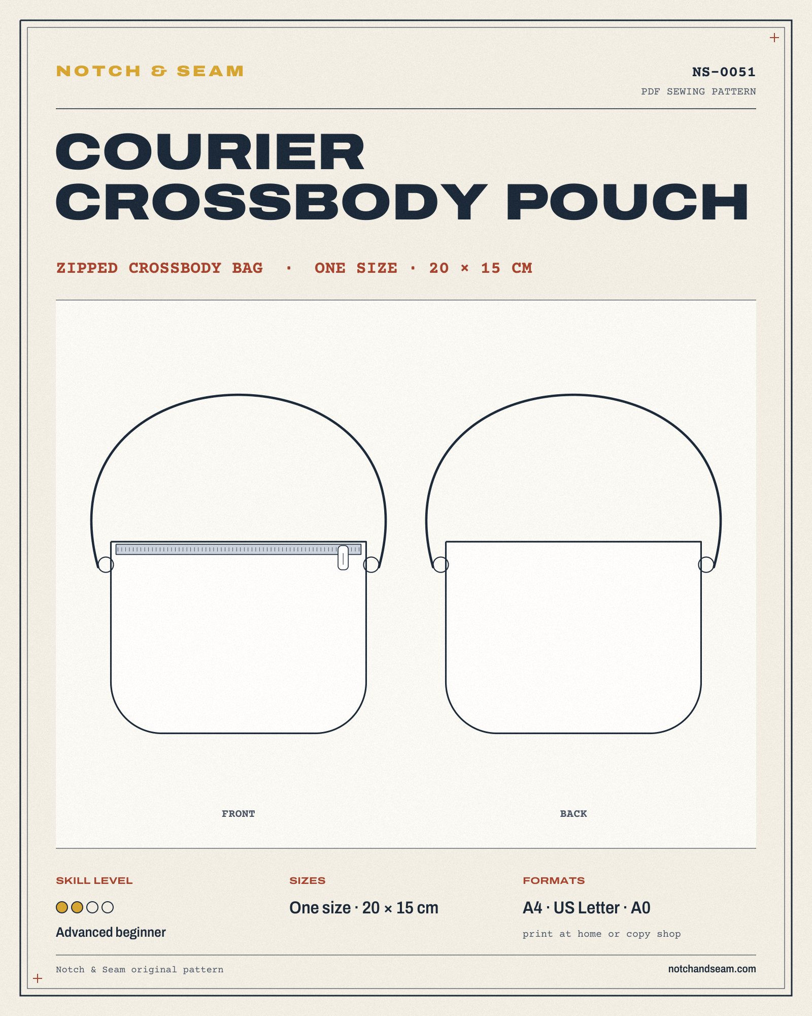 Courier Crossbody Pouch