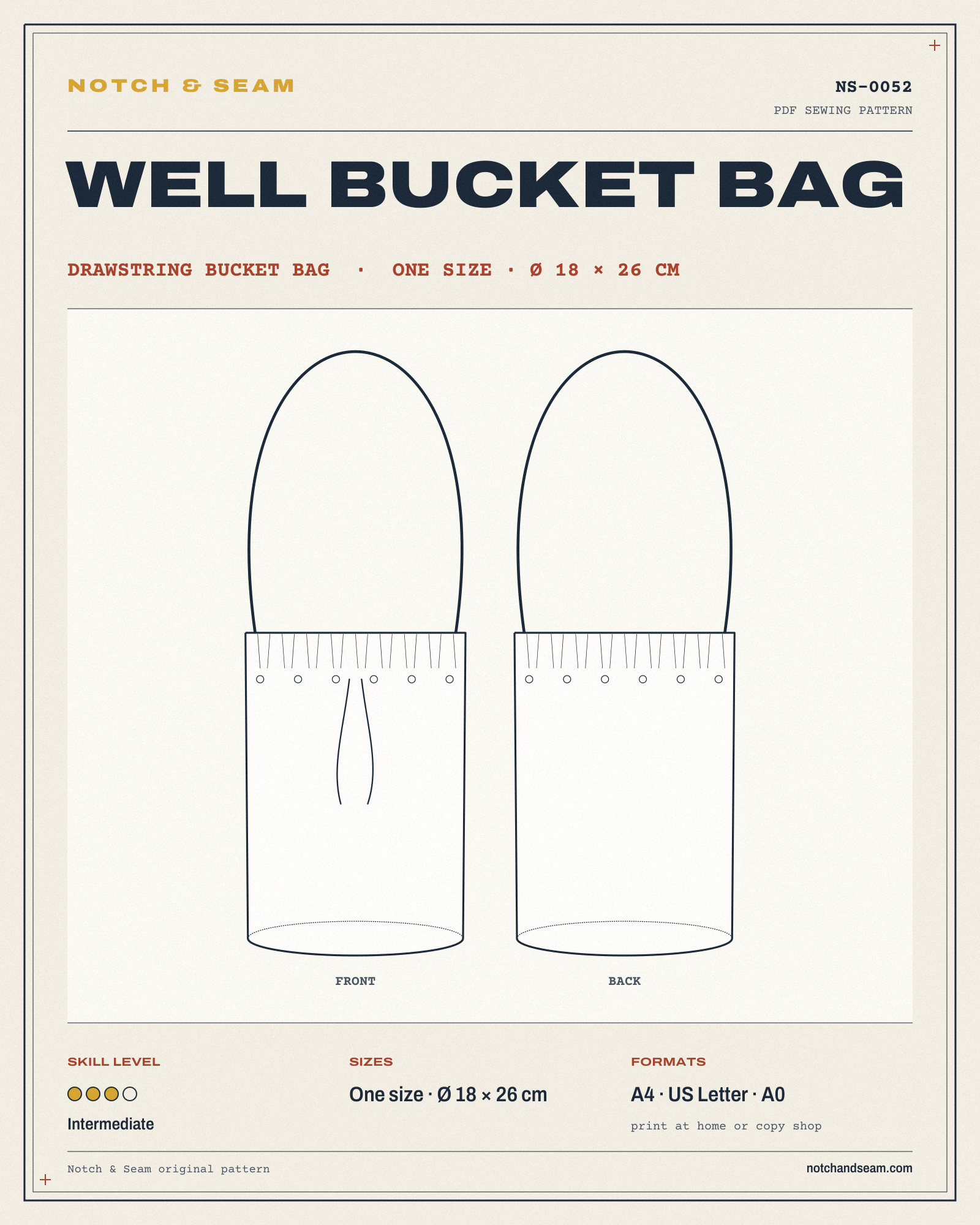 Well Bucket Bag
