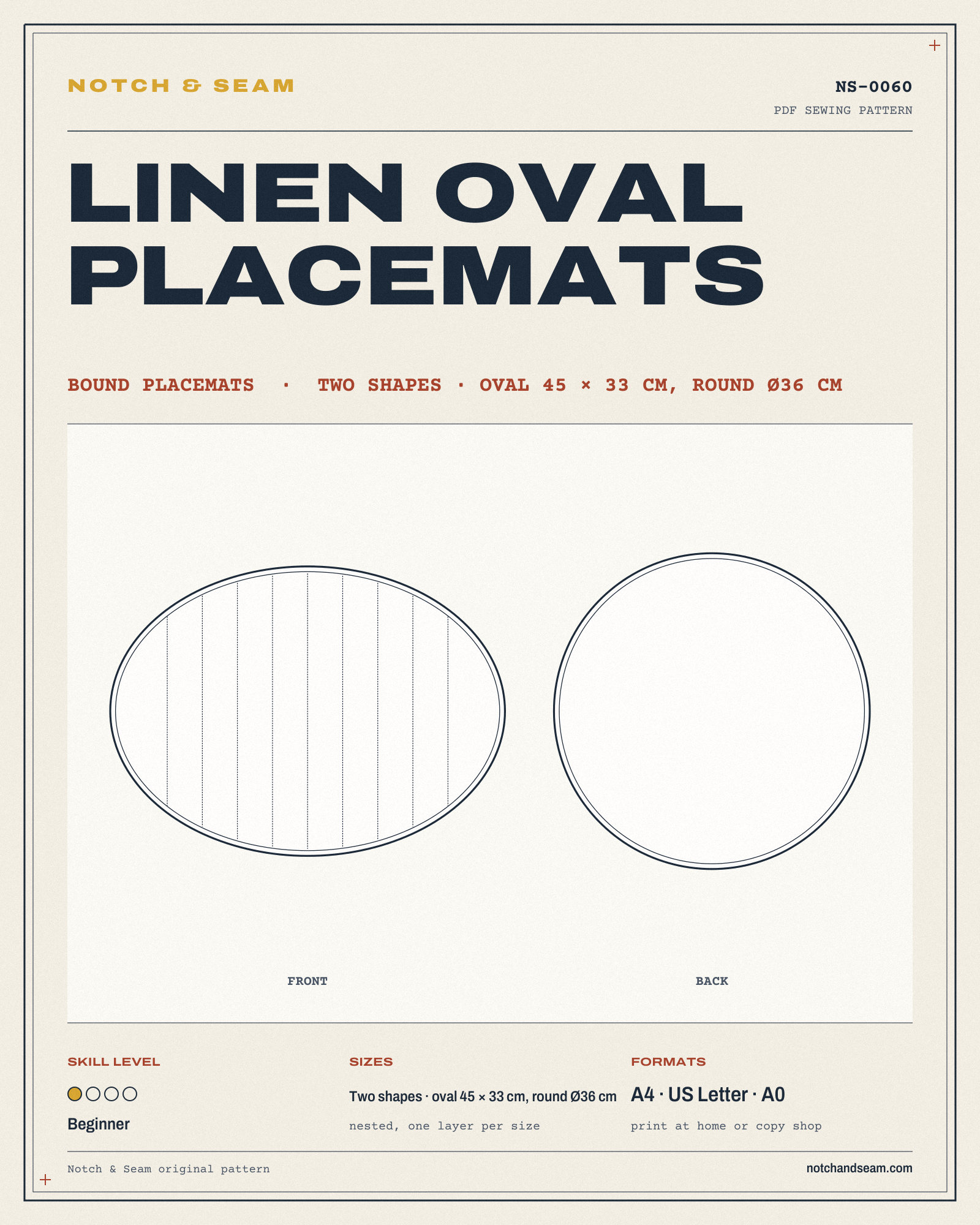 Linen Oval Placemats