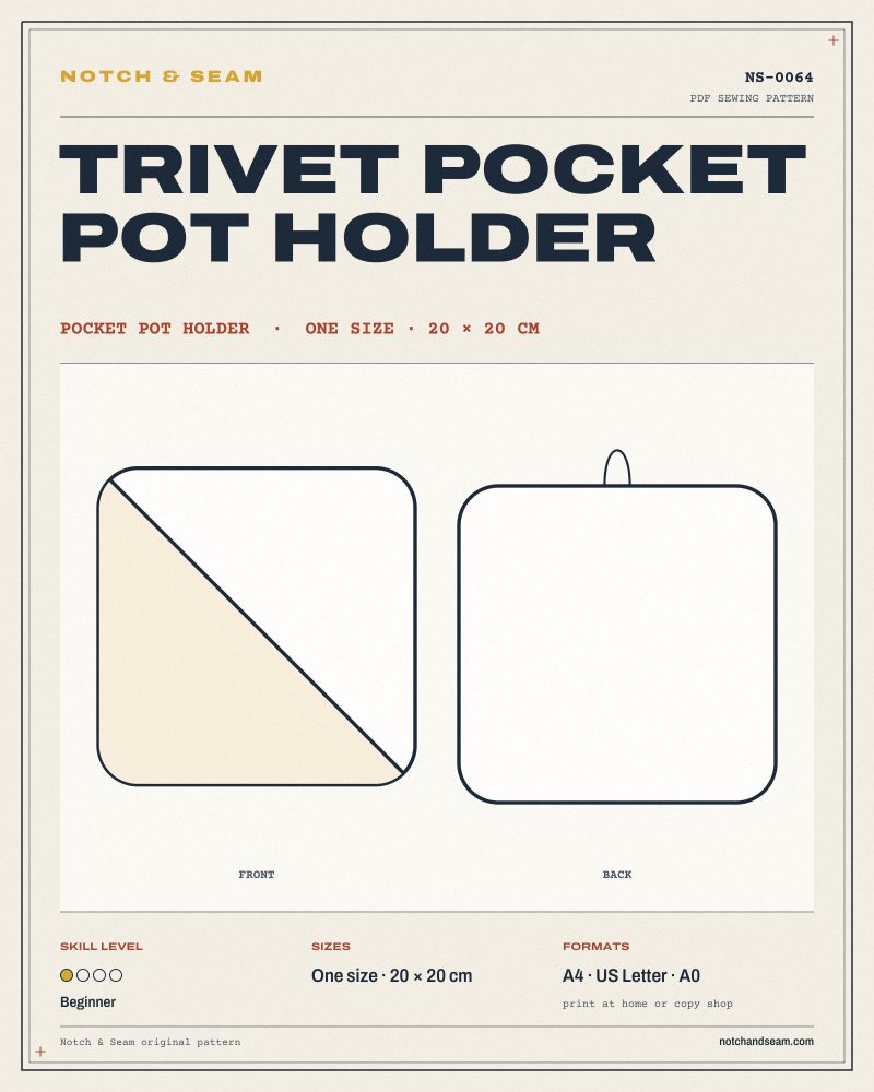 Trivet Pocket Pot Holder
