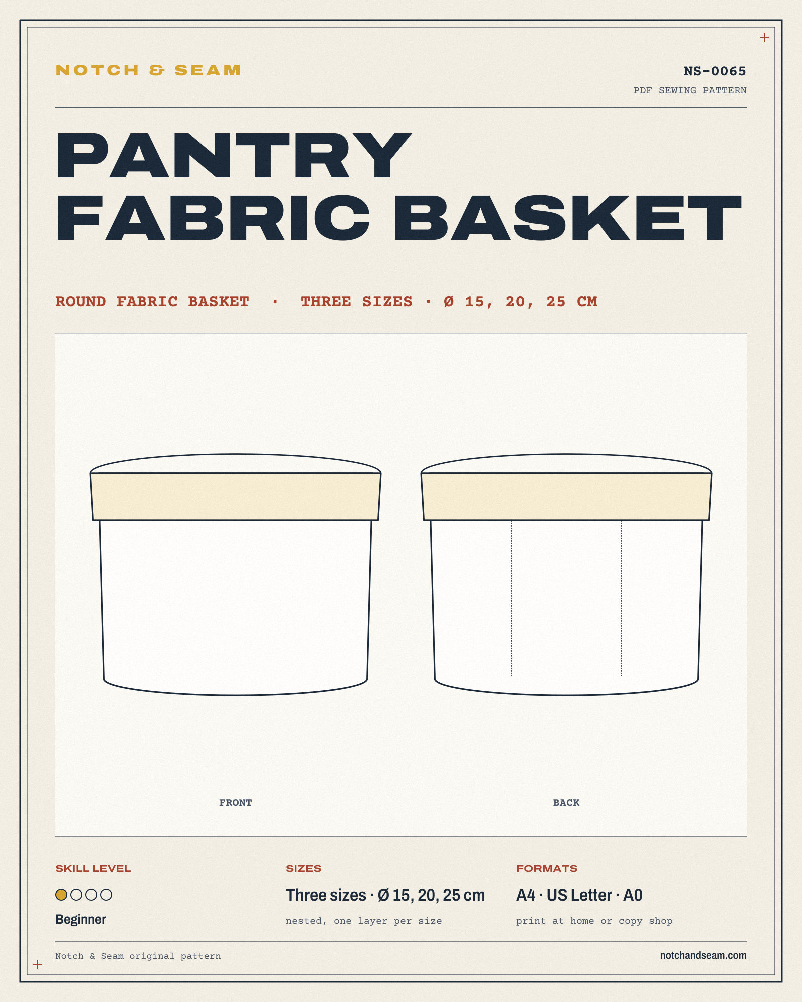 Pantry Fabric Basket