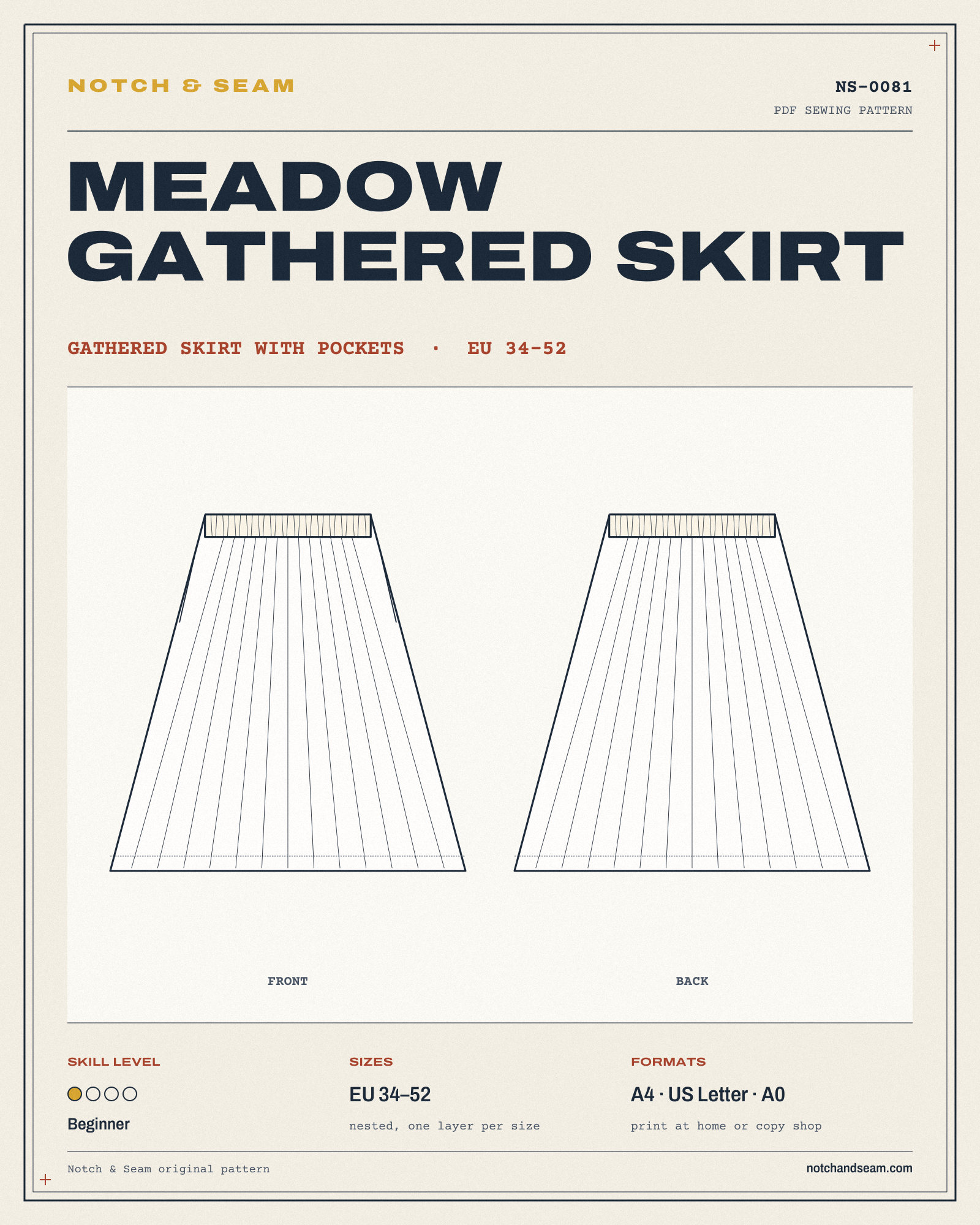 Meadow Gathered Skirt