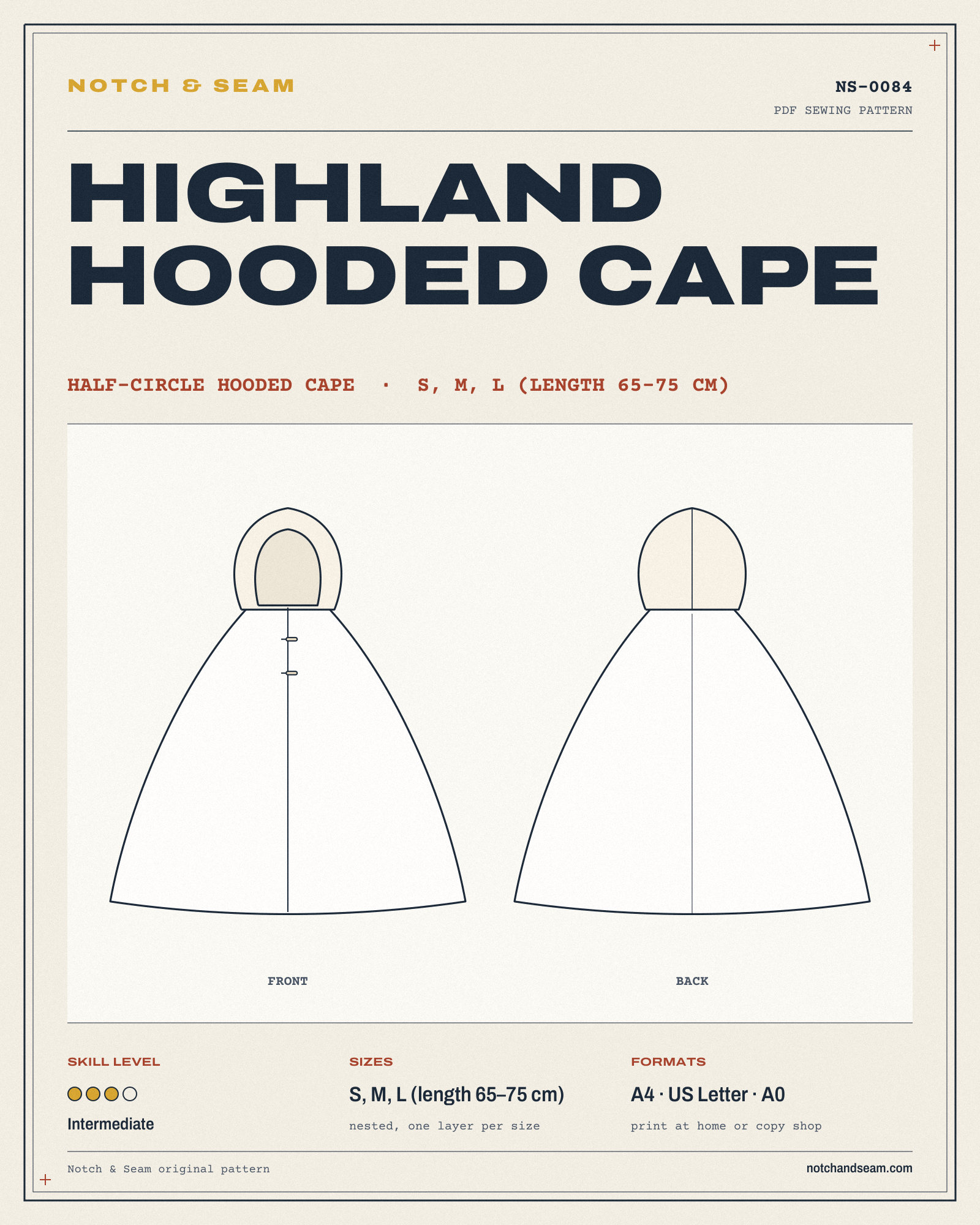 Highland Hooded Cape